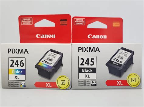 Canon Pg 245xlcl 246xl Ink Cartridges Combo Pack Black And Tri Color