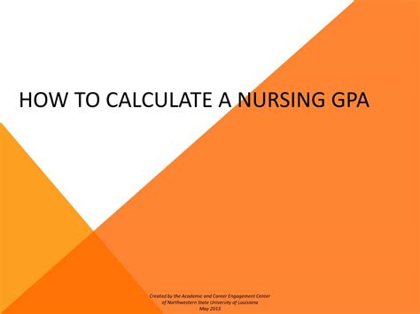 Ppt How To Calculate A Nursing Gpa Powerpoint Presentation Free Download Id 4815759