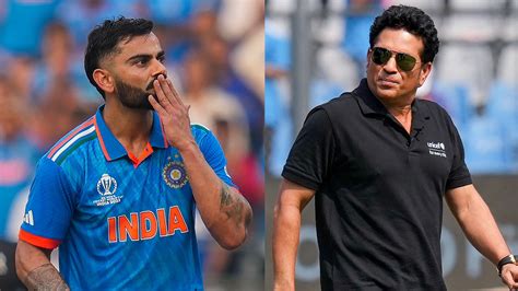 ICC World Cup 2023 Sachin Congratulates Virat Kohli For Breaking His