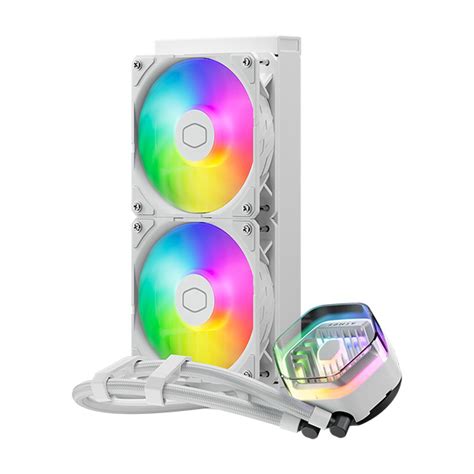 Cooler Master Masterliquid 240 Atmos White Argb High Preformance Aio Cpu Liquid Cooler Next