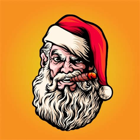 Premium Vector Bad Santa Illustration