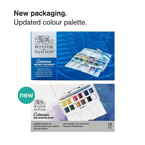 Winsor Newton Cotman Watercolour Palette Pocket Set Pc The