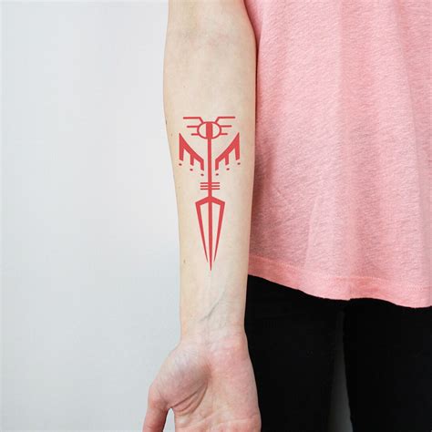 Valkyrie Symbol Tattoo Valkyrie Temporary Tattoo / Valkyrie Sign ...