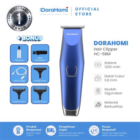 Promo Dorahomi Mesin Cukur Rambut Potong Jenggot Portable Mah