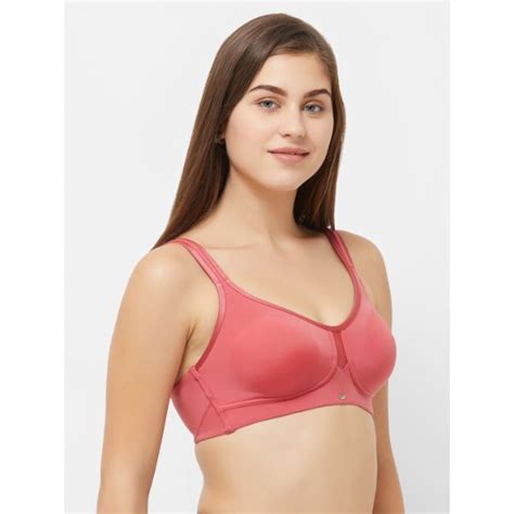 Buy Soie Full Coverage Non Padded Non Wired Minimizer Bra Claret Red Online