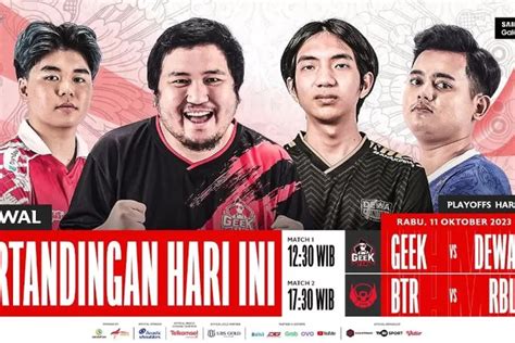 Hasil Babak Playoff Mpl Indonesia Season Day Geek Fam Dan Btr