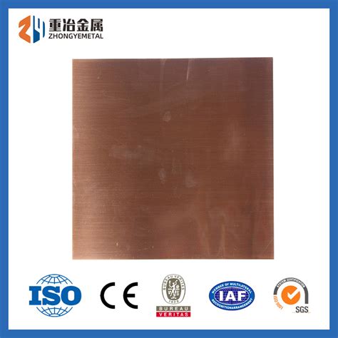 High Quality Tu2 Tp1 T2 C1100 ASTM En ISO Copper Content 99 9 Cathode