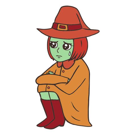 Witch Sad Character Png And Svg Design For T Shirts