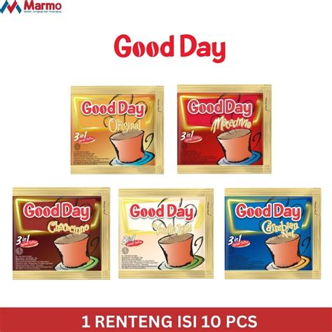 Jual GOOD DAY Kopi Dengan 5 Varian Rasa 20g X 10pcs 1 Renteng