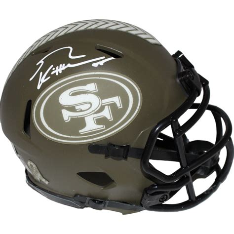 George Kittle Signed San Francisco Ers Salute Mini Helmet Beckett