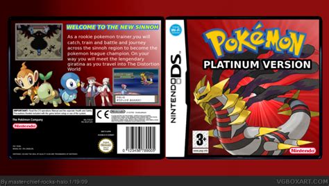 Pokemon Platinum Nintendo Ds Box Art Cover By Master Chief Rocks Halo