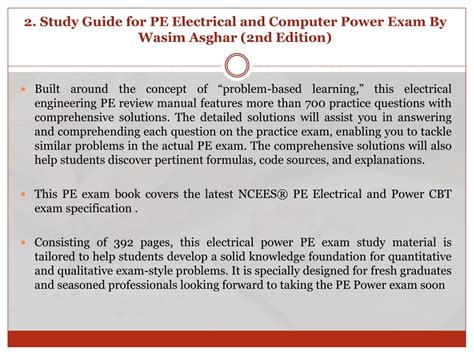 Ppt Best Recommended Study Material To Help Pass The Pe Power Exam