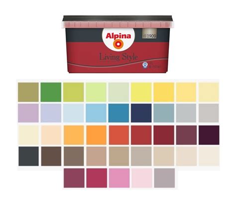 Alpina 1 L Living Style Bunte Wandfarbe Tropfgehemmt Farbintensiv