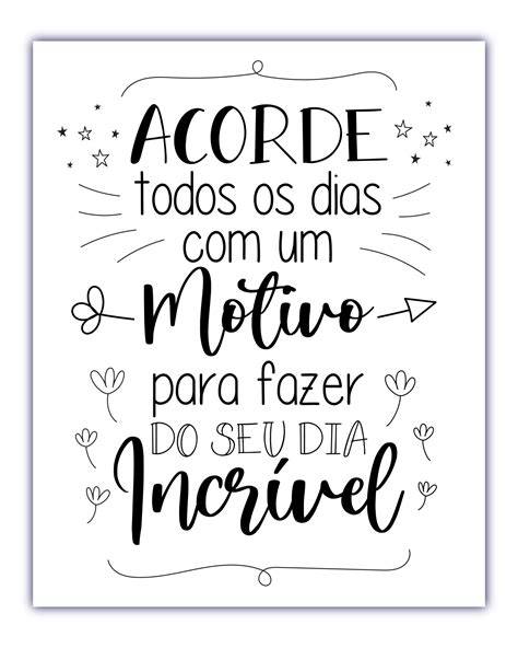 Frase Motivacional Letras Pretas Em Portugu S Brasileiro Perfeito Para