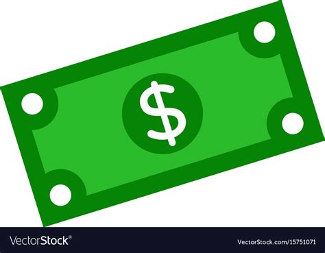 Dollar bill Royalty Free Vector Image - VectorStock