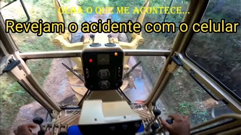 A Ladeira Do Acidente Motoniveladora Caterpillar K Grader Niveleuse