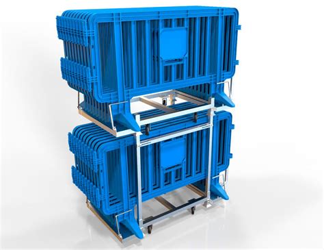 Stackable And Foldable Rack For Transport Accessory Plastic Barricade