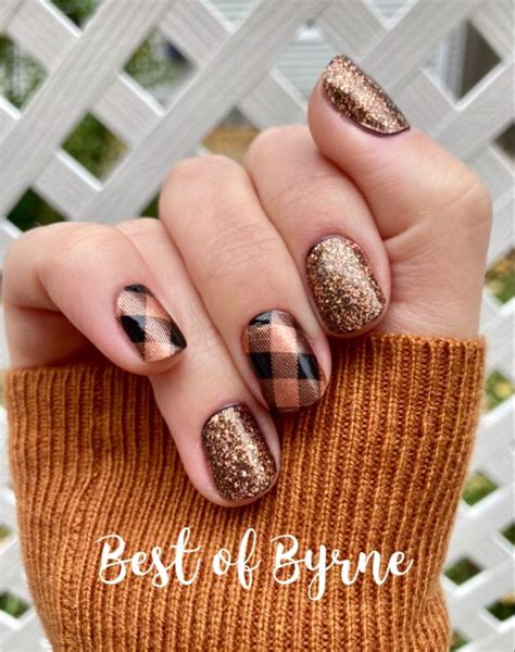 Fall Mixed Mani Color Street Color Street Nails Plaid Nails Nail Colors