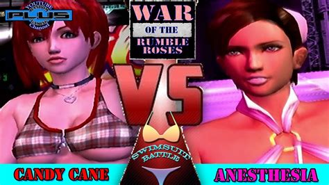 War Of The Rumble Roses Swimsuit Battle S2 Anesthesia Vs Candy Cane