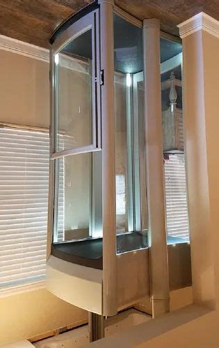 Stainless Steel Residential Elevator With Machine Room Maximum Speed