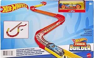 Amazon co jp ホットウィール Hot Wheels トラックビルダー プレミアムカーブ パック ミニカー 台付 GLC おもちゃ