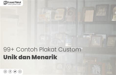 99 Contoh Plakat Custom Unik Dan Menarik Buat Souvenir