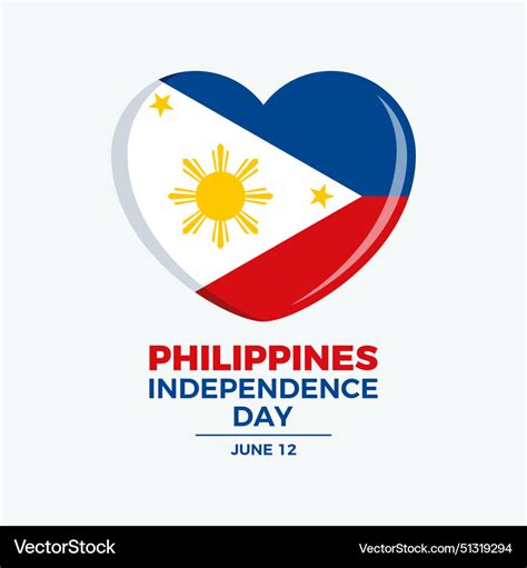 Philippines Independence Day Poster Royalty Free Vector