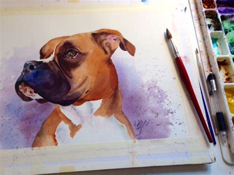 How To Photograph And Paint Your Pet With Watercolor Watercolor Pet