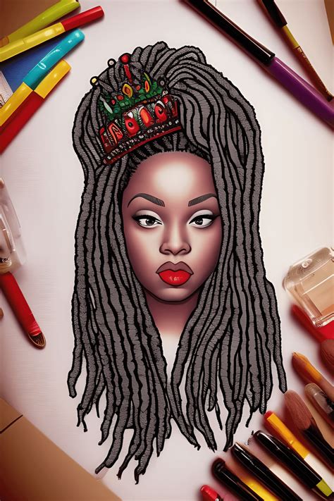 Queen Dope Locs Classy Kindergarten Graphic · Creative Fabrica