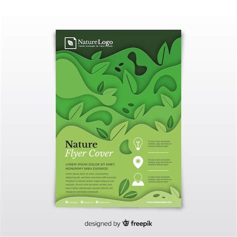 Plantilla De Flyer De Naturaleza Vector Gratis