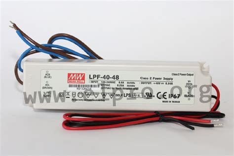 Mean Well Led Drivers W Ip Cv And Cc Mixed Mode Lpf Series