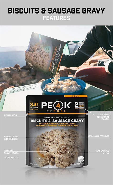 Peak Refuel Freeze Dried New Meals Sample Pack Pouch Ships In 1 2 Weeks