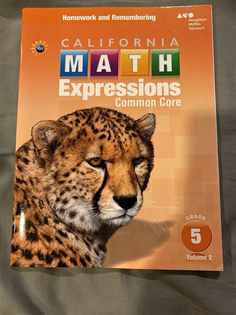 Math Expressions California Common Core Grade 5 Volume 2 Houghton