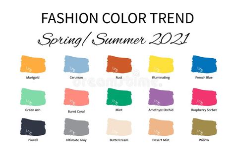 Spring Summer Color Palette 2021 Color Palette Springsummer 2021