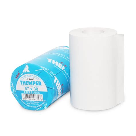 Kertas Thermal Paper Struk Kasir Ukuran X Coreless Themper E Print