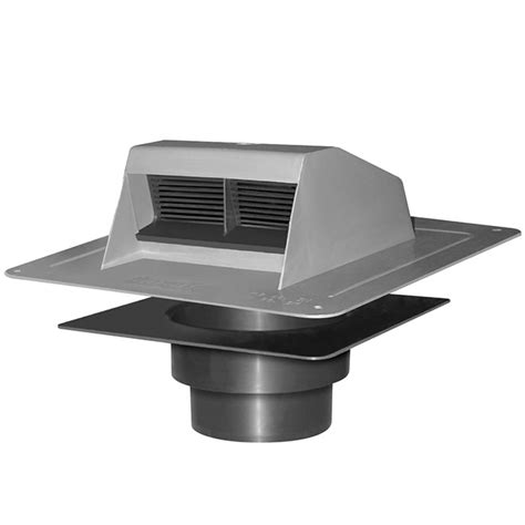 Canplas Duraflo Bathroom Exhaust Vent With Flapper Grey Plastic