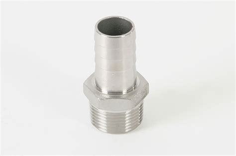 Edelstahl Schlauchtülle m Aussengewinde 337 V4a Edelstahl Fittings