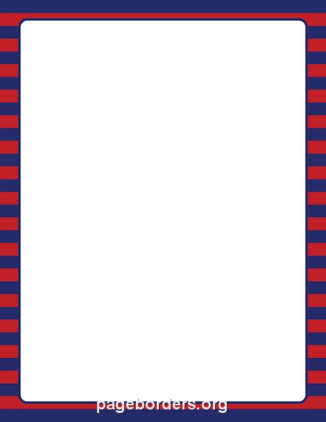 Red And Blue Striped Border Clip Art Page Border And Vector Graphics