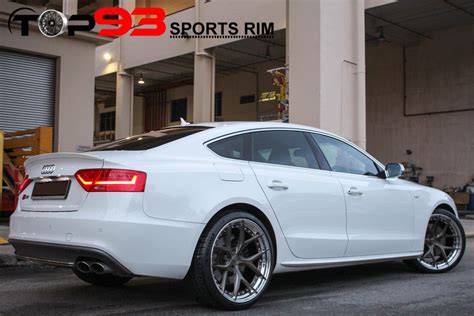 Audi S B White Bc Forged Hcs S Wheel Wheel Front