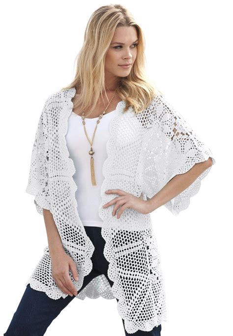 Plus Size Fall Trends Crochet And Lace For Women Roamans Crochet Ladies Tops Crochet