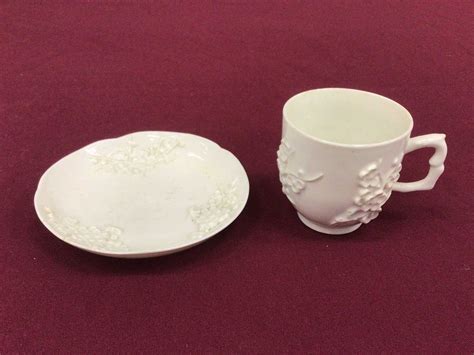 Lot 56 Bow Blanc De Chine Cup And Saucer Circa 1752