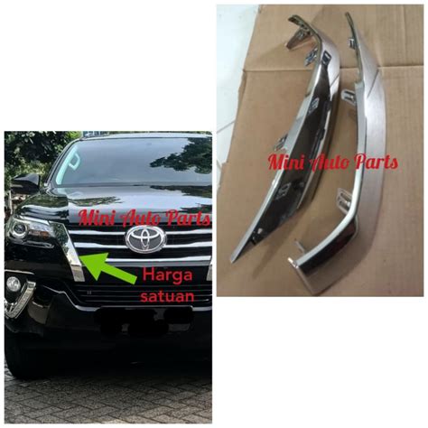 Jual List LIS Grill GRILLE Radiator CROME Fortuner VRZ Original