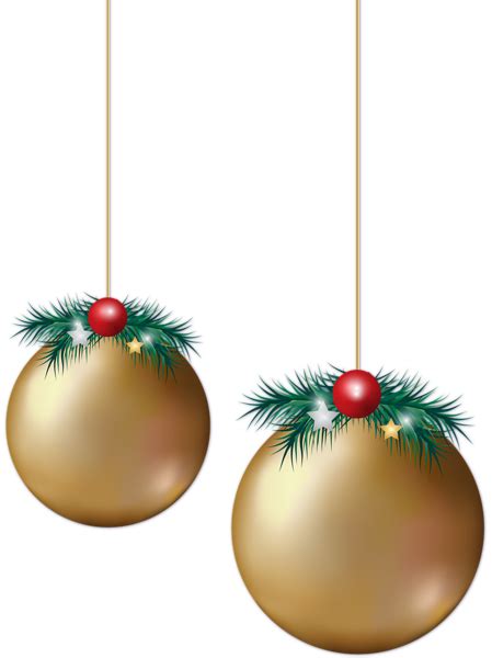 Christmas Balls Transparent Clip Art PNG Image in 2023 | Christmas ...