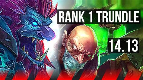 Trundle Vs Singed Top Rank 1 Trundle 7 Solo Kills Rank 14 Eune