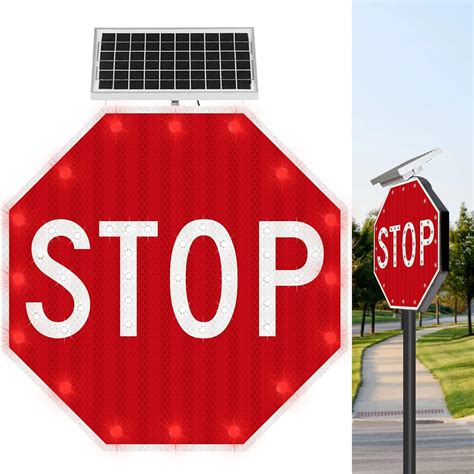 Amazon Blinkersign Flashing Led Pedestrian Crossing Sign W