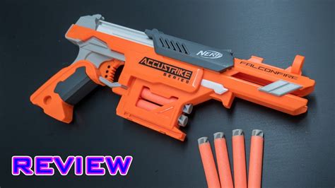 REVIEW Nerf Elite Accustrike Falconfire Unboxing Review Firing