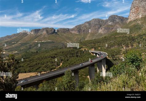 Paarl Western Cape South Africa 2023 Hugos River Viaduct On The N1