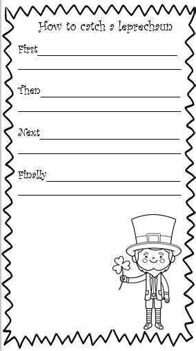 Mash Class Level Procedural Writing Template How To Catch A Leprechaun