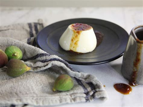 Vanilla Bean Panna Cotta With Fig Vino Cotto Recipe Maggie Beer