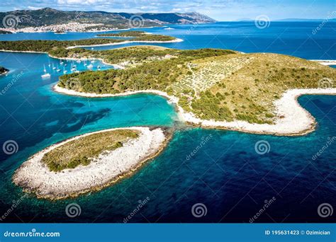 Aerial View Of Paklinski Islands In Hvar Croatia Stock Image Image